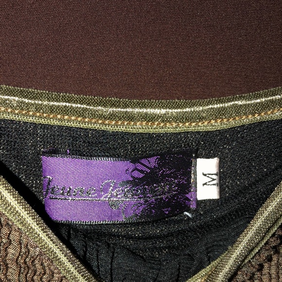 Coffee brown Jeune Jeunesse dress. Size M - Picture 3 of 3